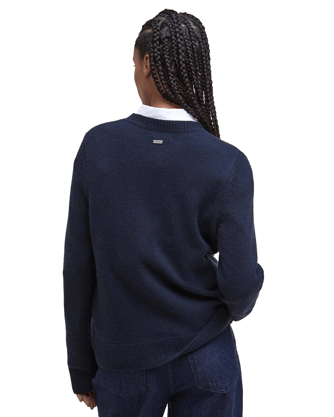 Barbour Jumpers Barbour Navy Woodhouse Knit Jumper