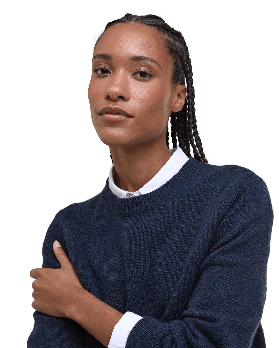 Barbour Jumpers Barbour Navy Woodhouse Knit Jumper