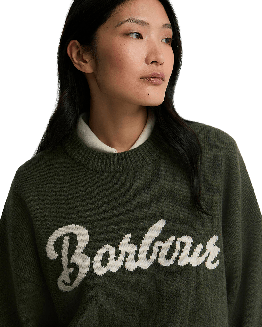Barbour Jumpers Barbour Olive Ivybridge Knitted Jumper