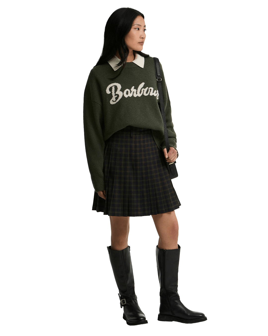 Barbour Jumpers Barbour Olive Ivybridge Knitted Jumper