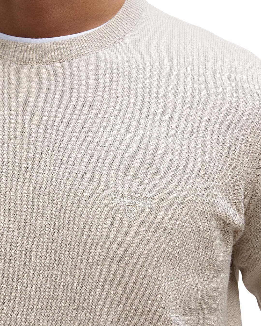 Barbour Jumpers Barbour PIMA COTTON CREW MIST BE12