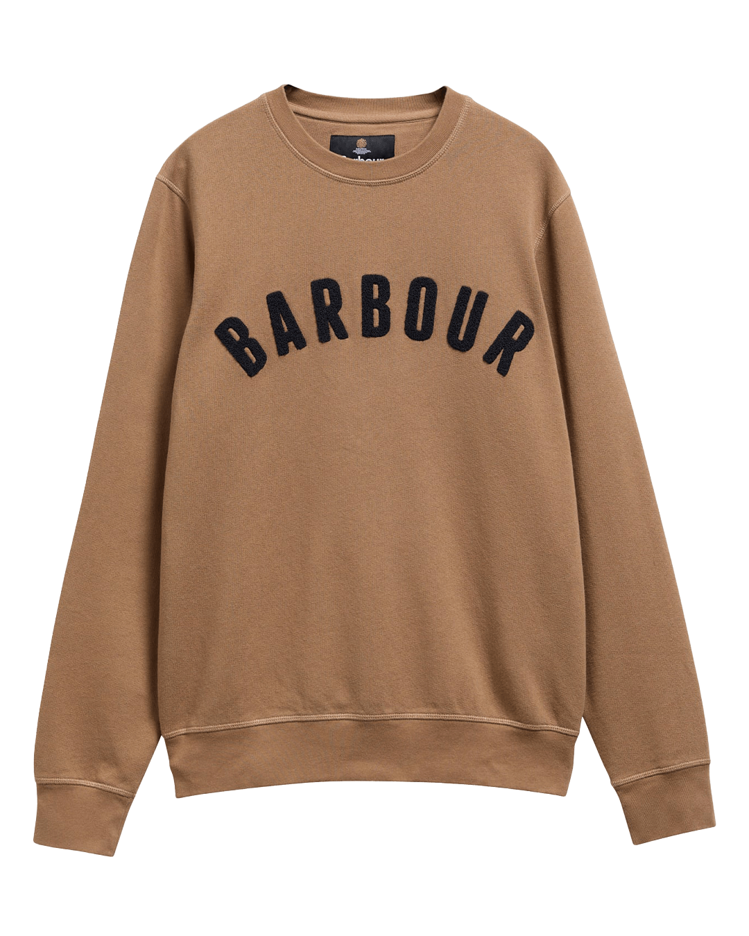 Barbour Jumpers Barbour Stone Essential Prep Logo Crew Neck Jumper