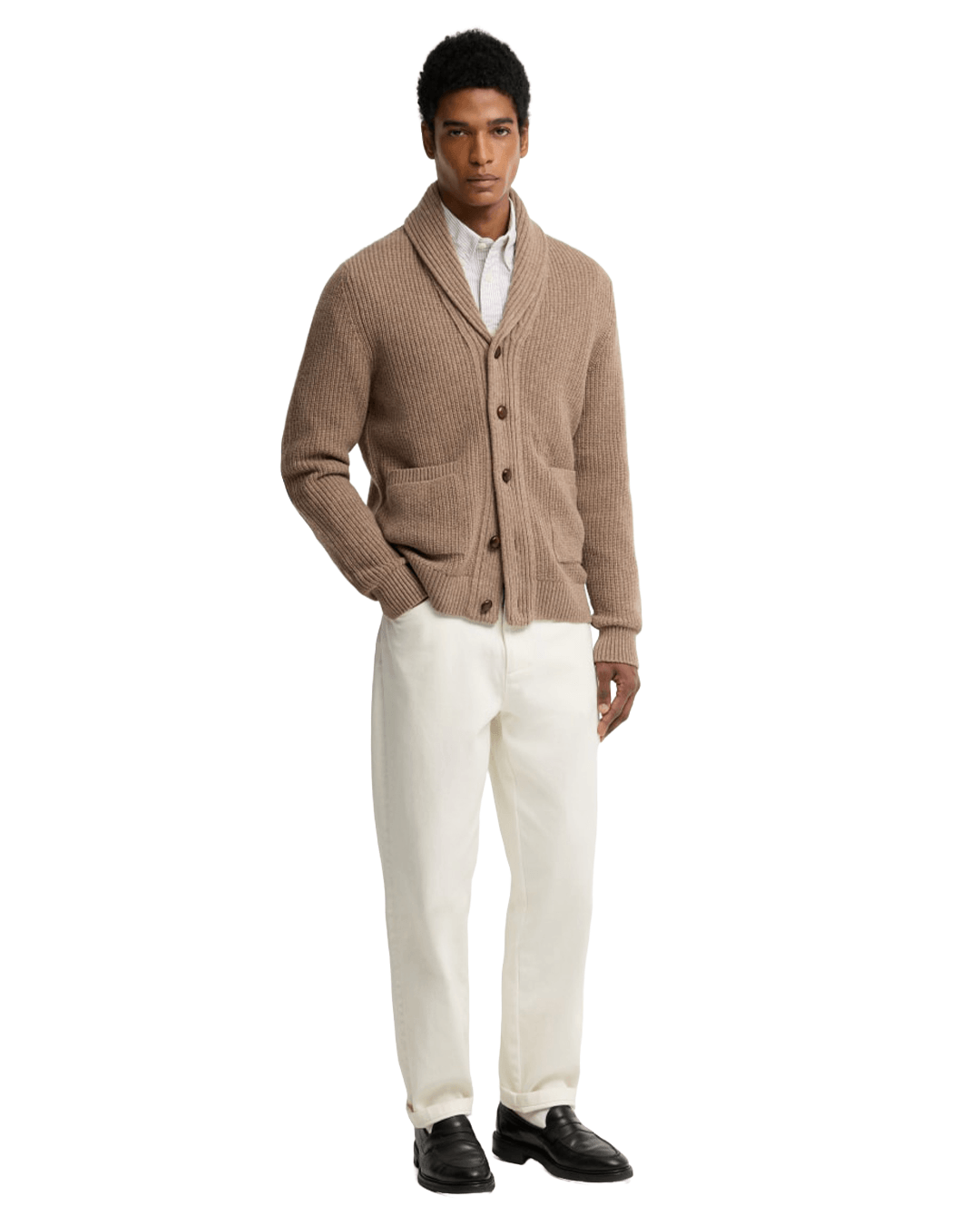Barbour Jumpers Barbour Stone Hartland Knitted Cardigan