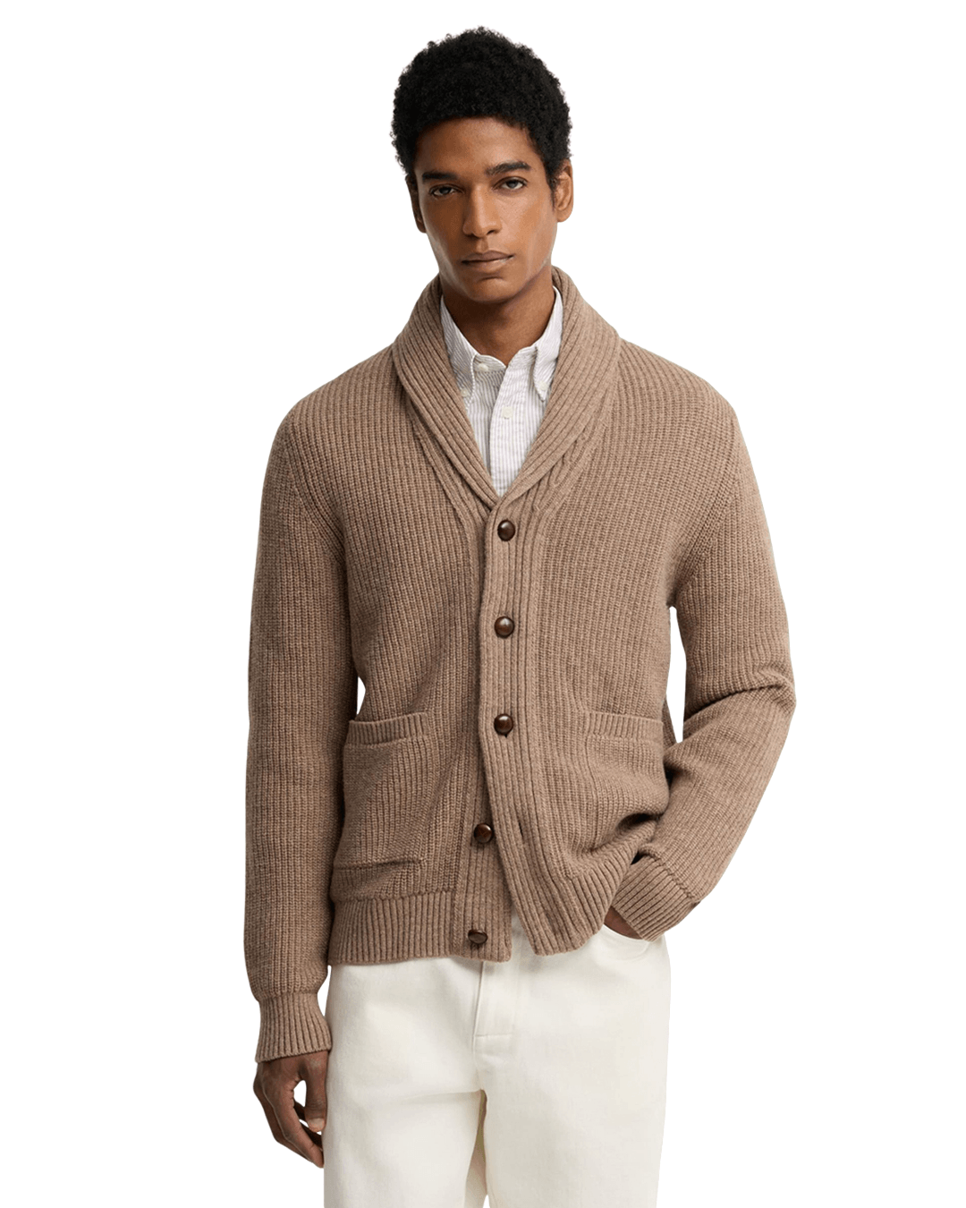 Barbour Jumpers Barbour Stone Hartland Knitted Cardigan