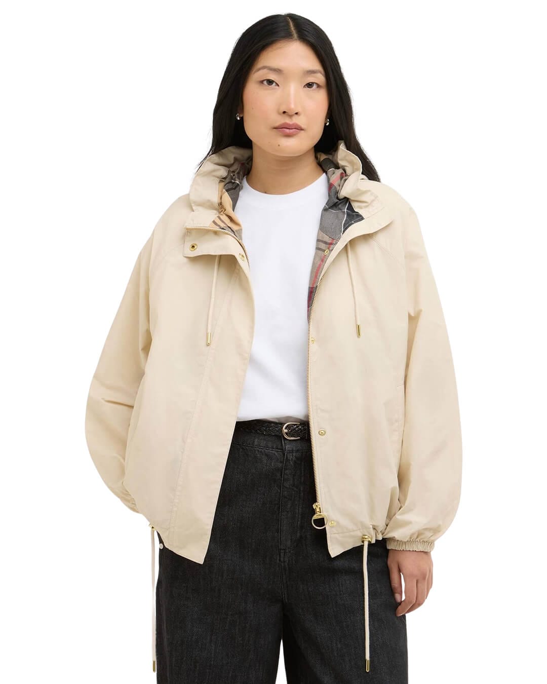 Barbour Outerwear Barbour Cream Hawkridge Showerproof Jacket Cr31 Jasmine/Dress