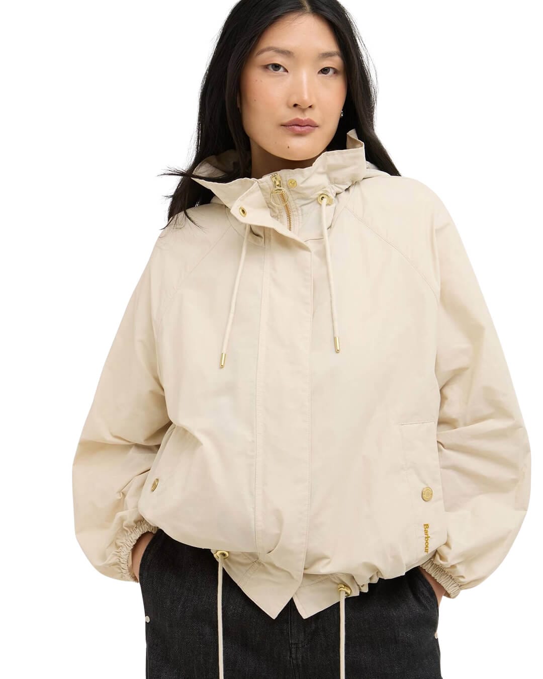 Barbour Outerwear Barbour Cream Hawkridge Showerproof Jacket Cr31 Jasmine/Dress