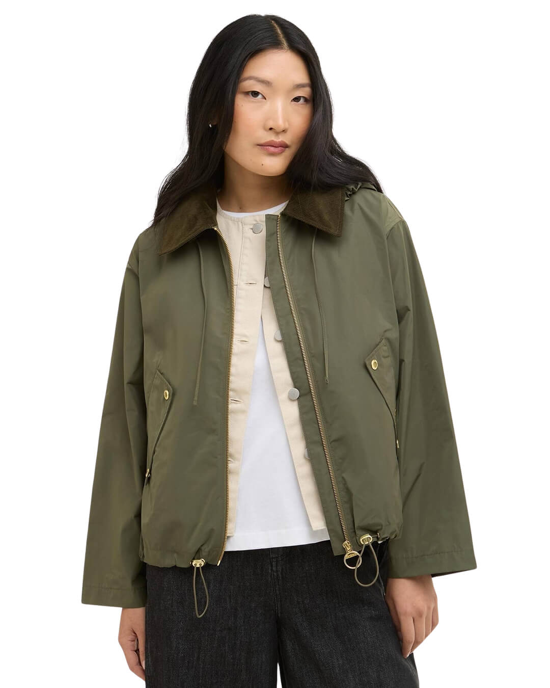 Barbour Outerwear Barbour Green Weaver Showerproof Jacket Gn51 Ivy Green/Ancient
