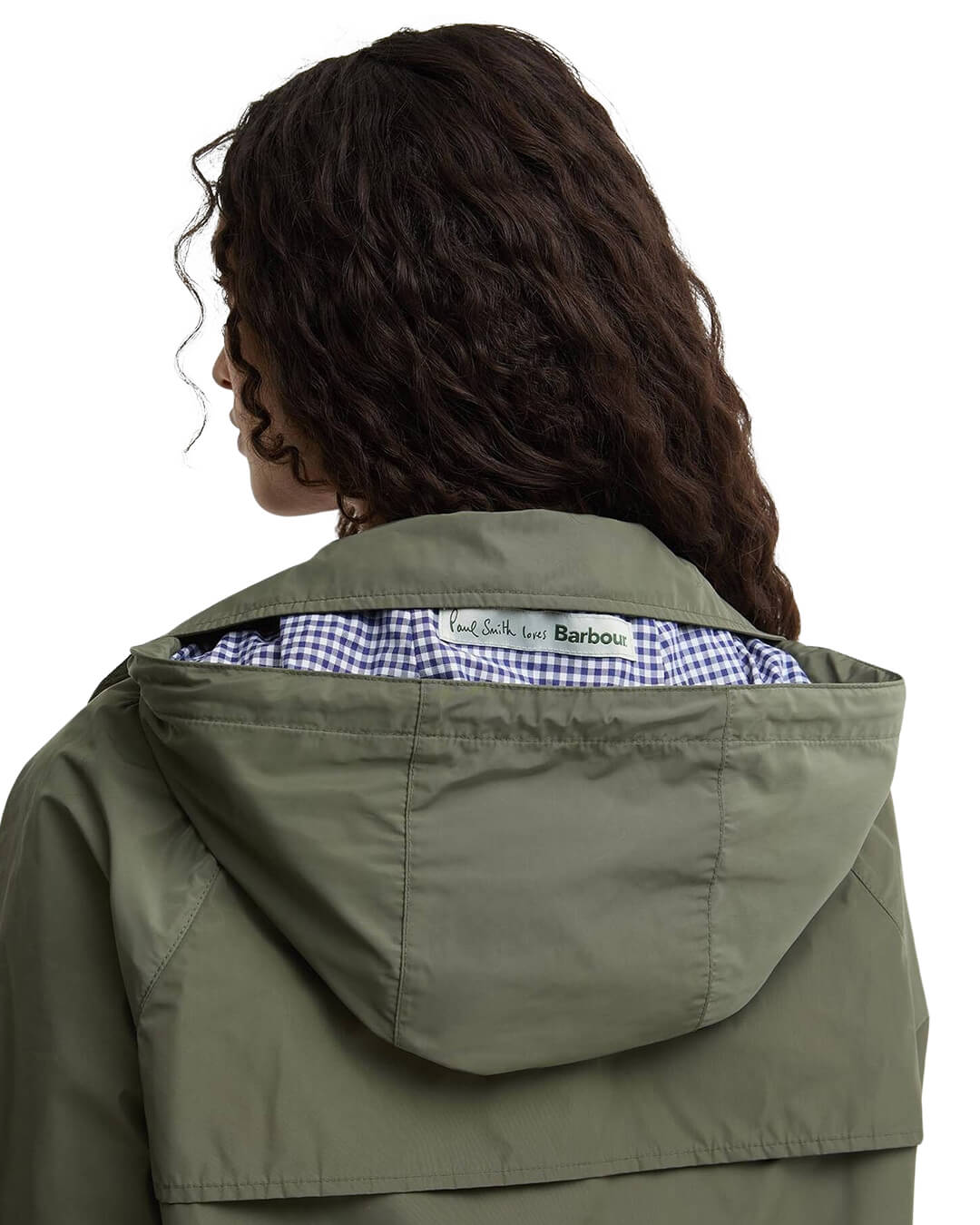 Barbour Outerwear Barbour Navy Ba X Paul Smith Broom Swf Jkt Gn33 Dusky Khaki/Navy/White Gingham