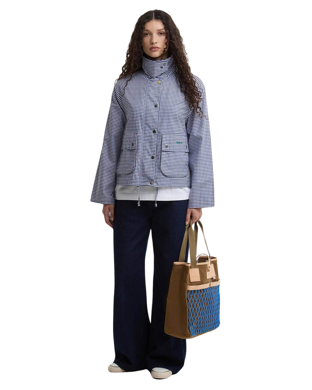 Barbour Outerwear Barbour Navy Ba X Paul Smith Gingh Spey Jkt Ny71 Navy/White Gingham