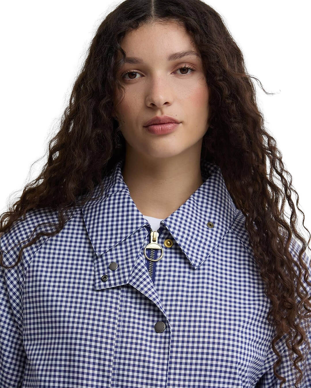 Barbour Outerwear Barbour Navy Ba X Paul Smith Gingh Spey Jkt Ny71 Navy/White Gingham