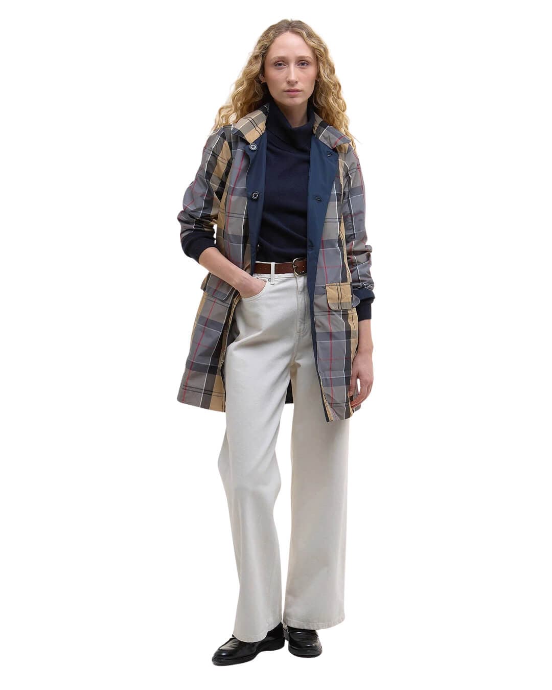 Barbour Outerwear Barbour Navy Babbity Showerproof