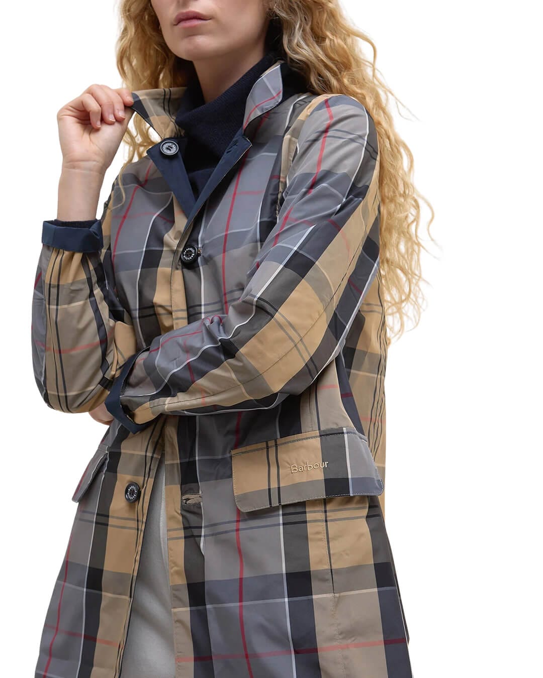 Barbour Outerwear Barbour Navy Babbity Showerproof