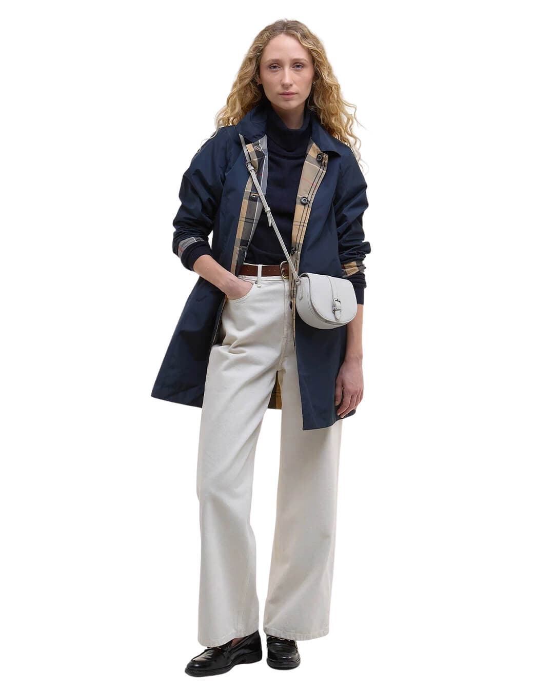 Barbour Outerwear Barbour Navy Babbity Showerproof