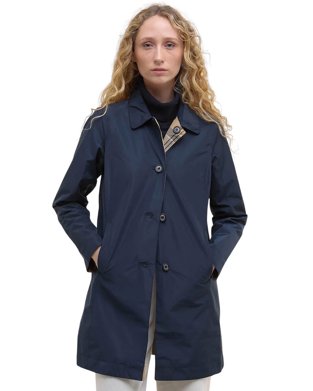 Barbour Outerwear Barbour Navy Babbity Showerproof