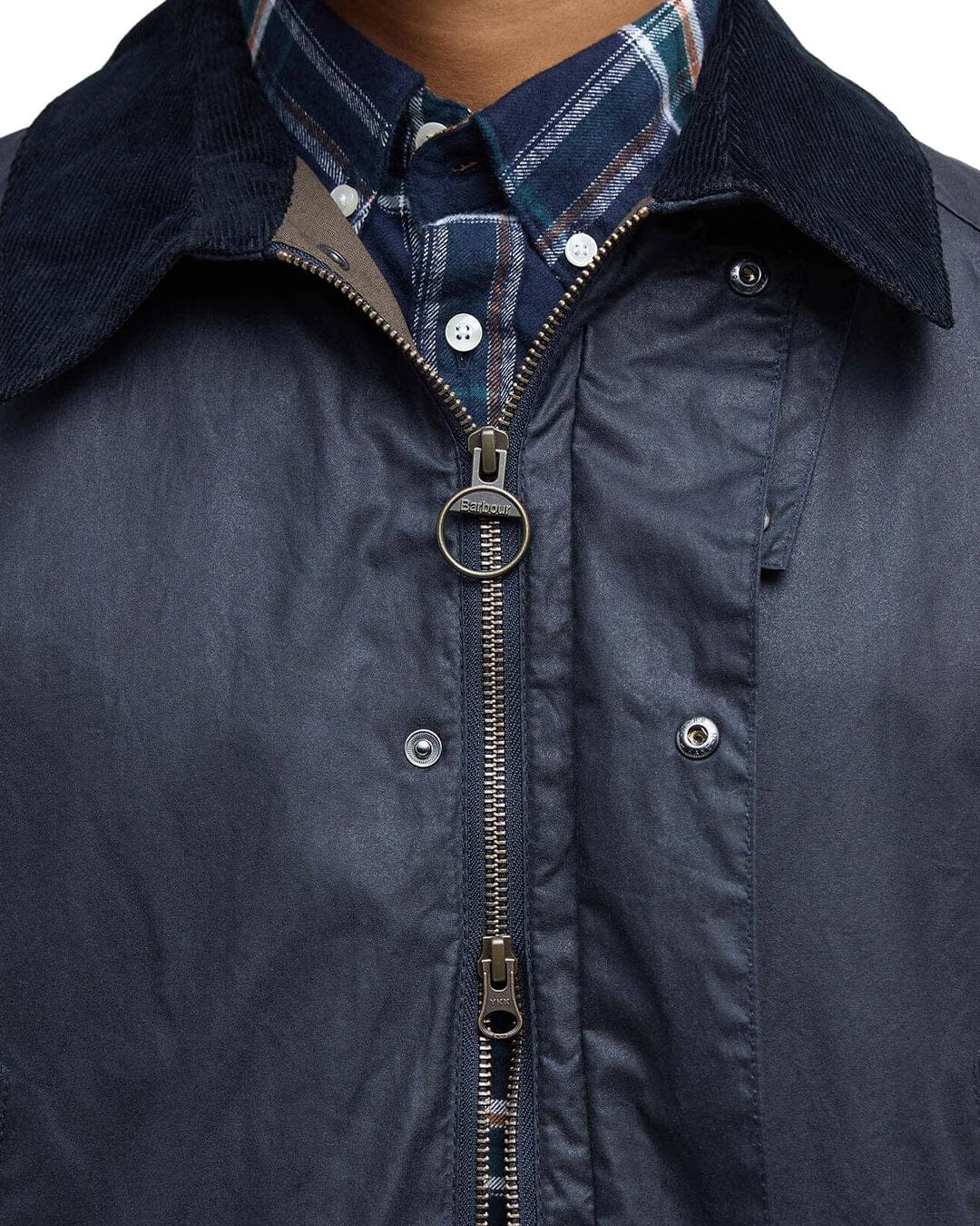 Barbour Outerwear Barbour Navy Lightweight Ashby Wax