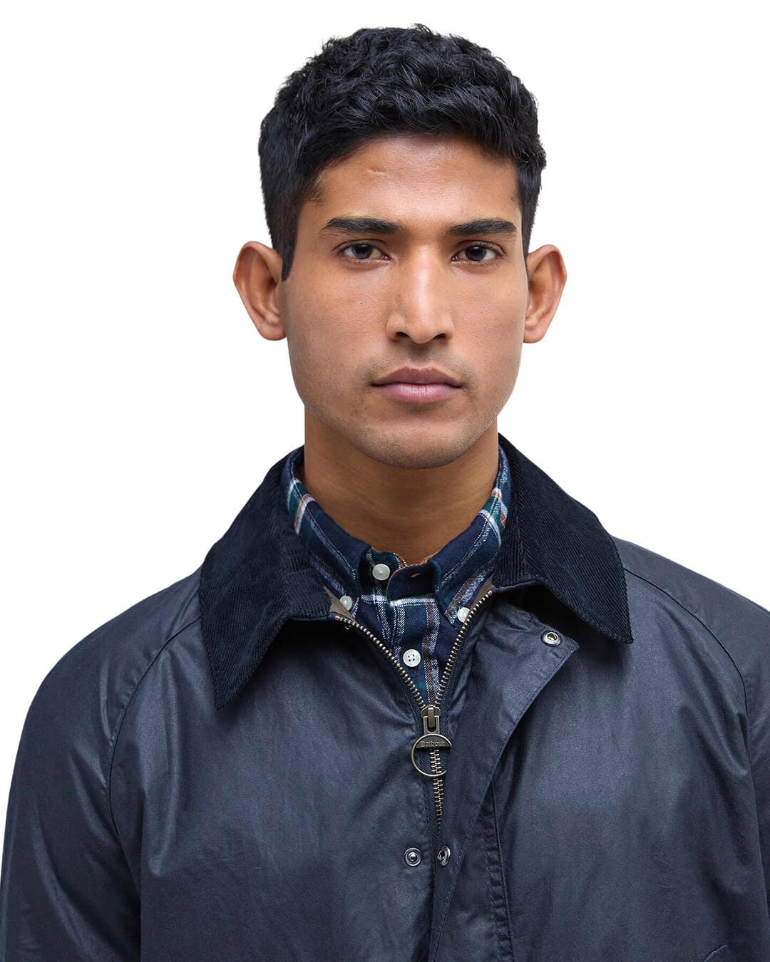Barbour Outerwear Barbour Navy Lightweight Ashby Wax