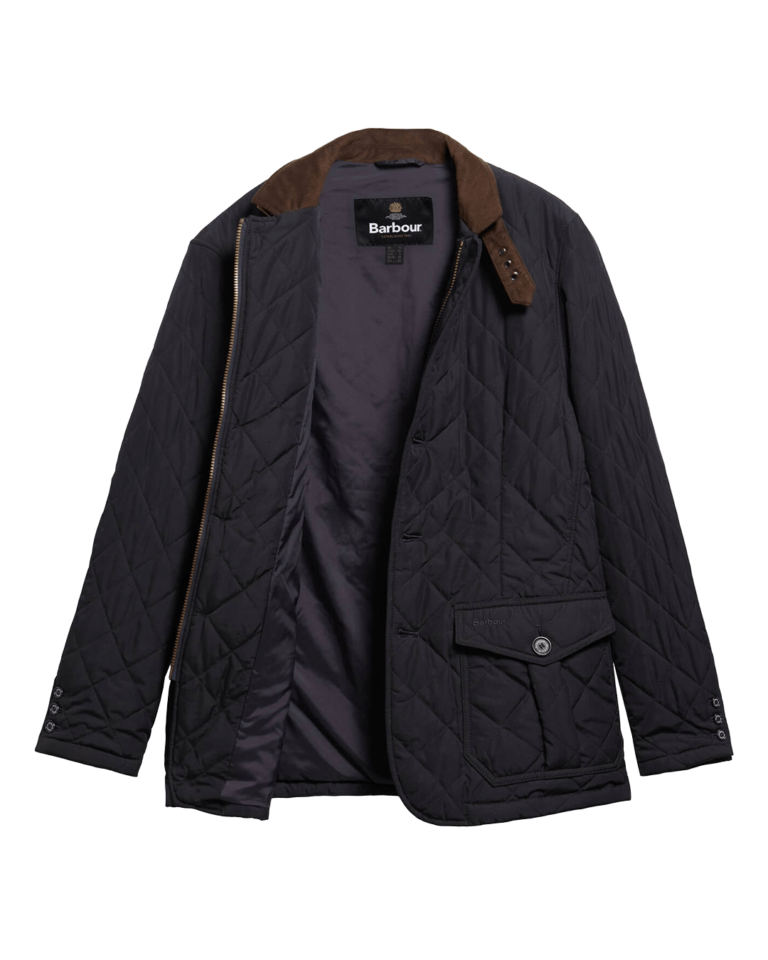 Barbour Outerwear Barbour Navy Quilted Lutz Jacket
