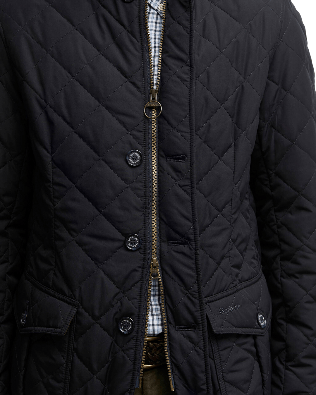 Barbour Outerwear Barbour Navy Quilted Lutz Jacket