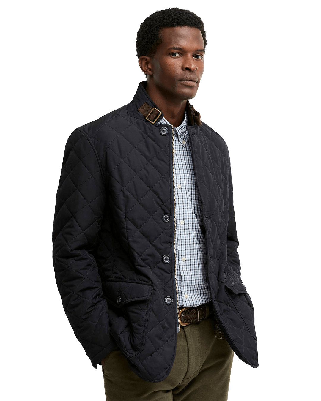 Barbour Outerwear Barbour Navy Quilted Lutz Jacket