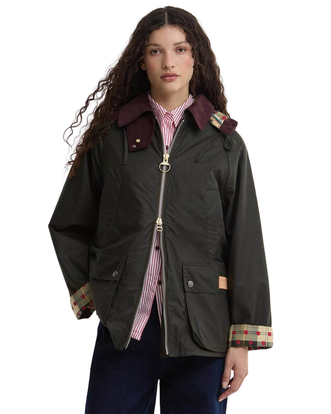 Barbour Outerwear Barbour Olive Ba X Paul Smith Bedale Wax Jkt Ol51 Arch Olive/Ancient/Winterberry