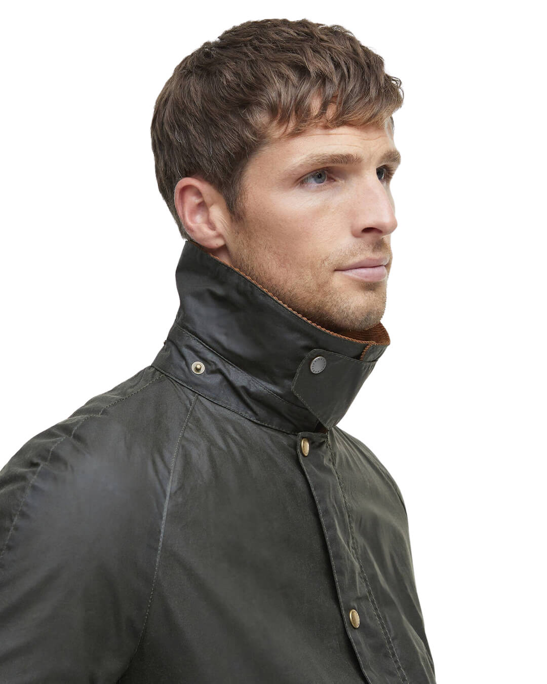 Barbour Outerwear Barbour Olive Lightweight Ashby Wax