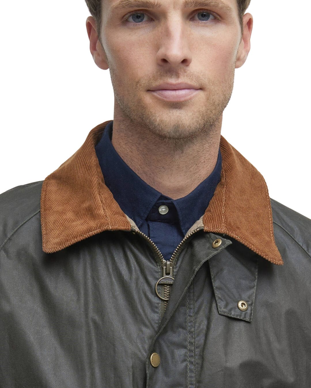 Barbour Outerwear Barbour Olive Lightweight Ashby Wax
