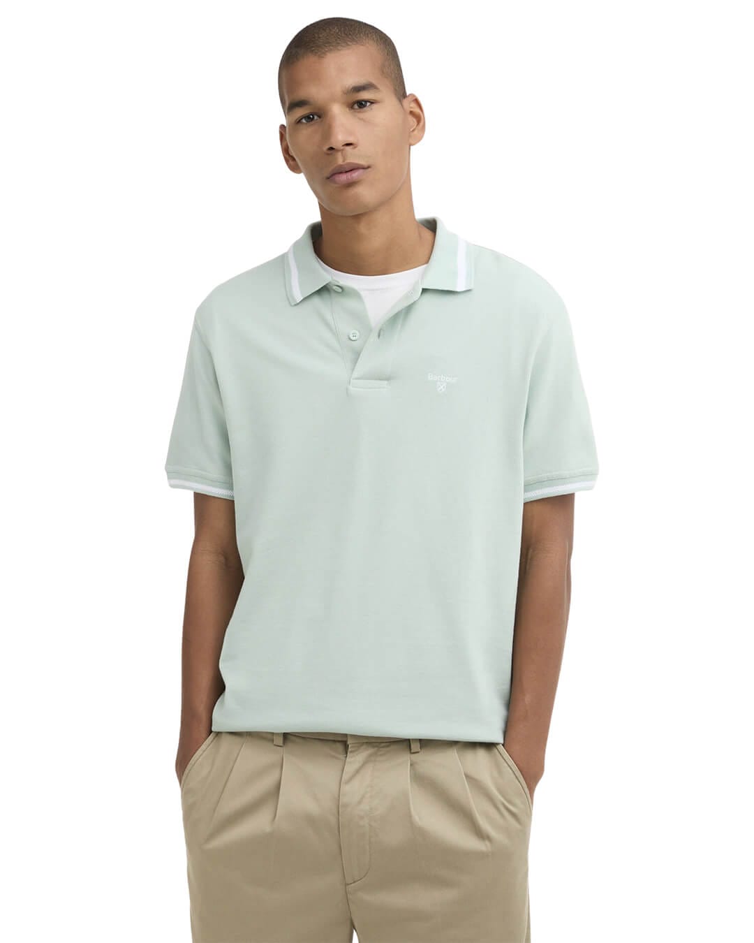 Barbour Polo Shirts Barbour Blue Ferrybridge Polo Shirt Bu11 Mint Blue