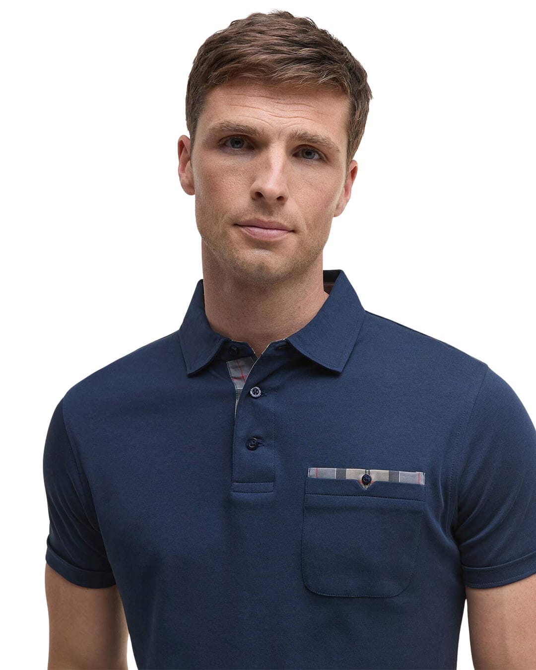 Barbour Polo Shirts Barbour Navy Premium Corpatch Tailored Polo