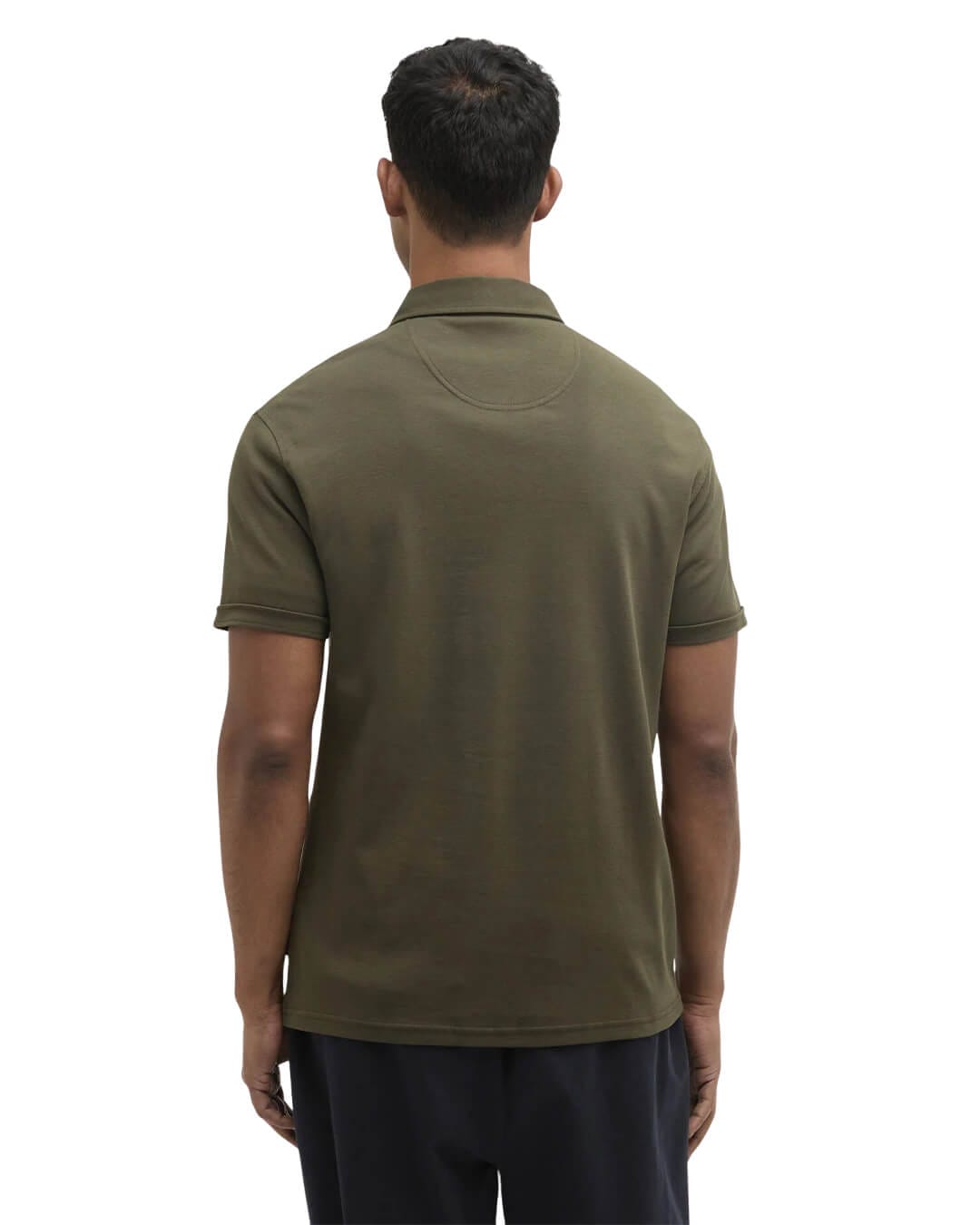 Barbour Polo Shirts Barbour Olive Premium Corpatch Tailored Polo