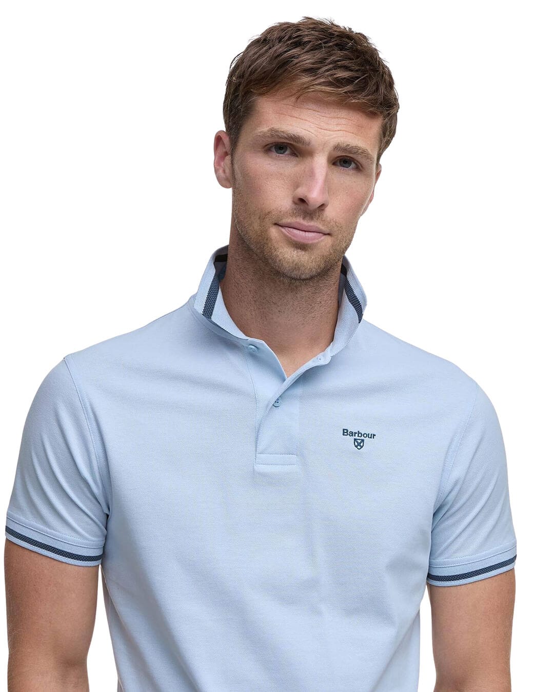 Barbour Polo Shirts Barbour Sky Ferrybridge Polo Shirt