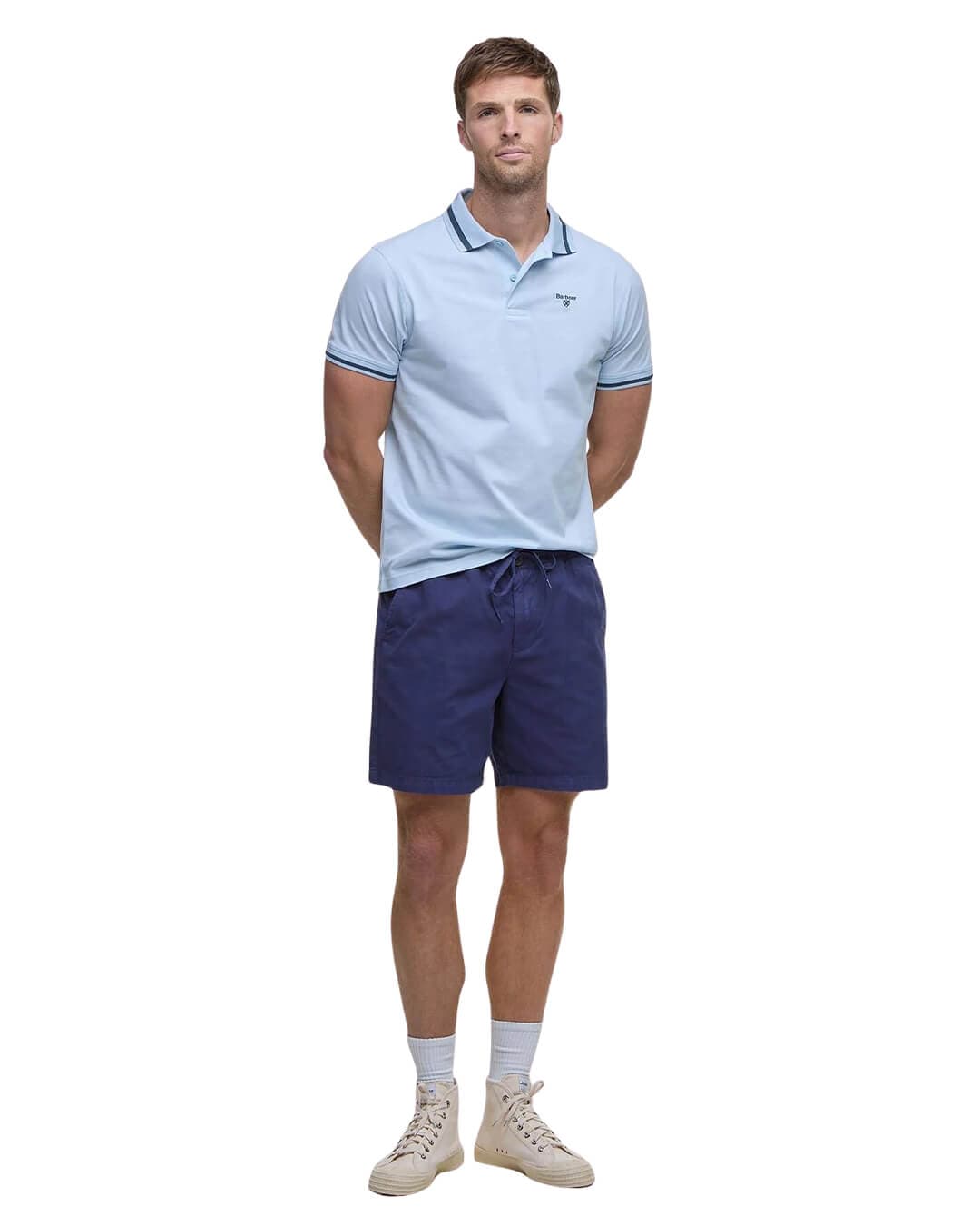 Barbour Polo Shirts Barbour Sky Ferrybridge Polo Shirt