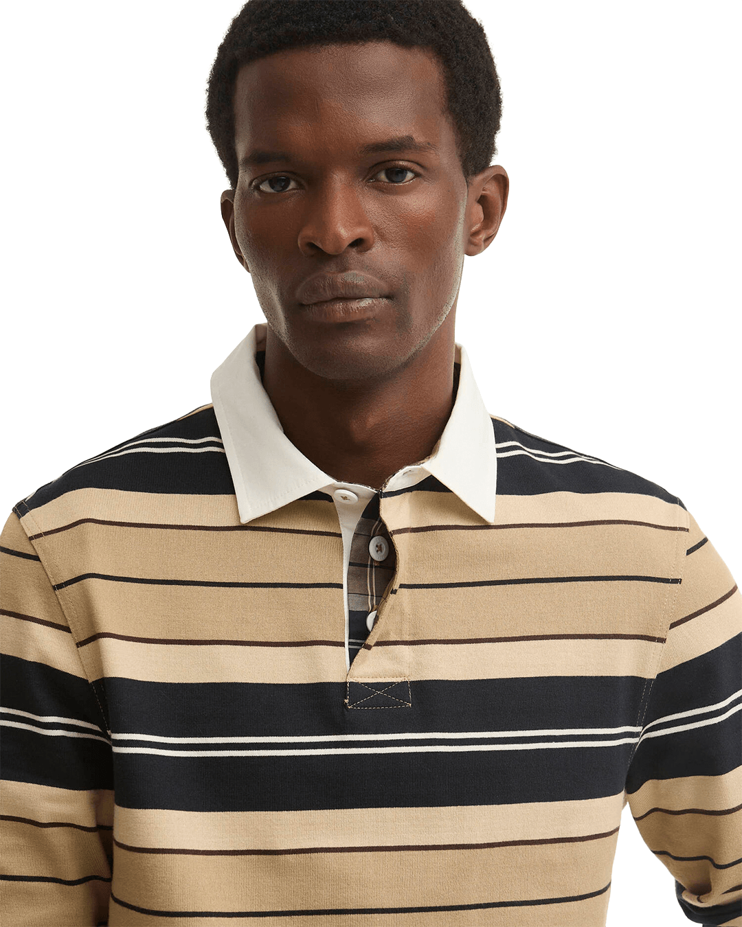 Barbour Polo Shirts Barbour Stone Frith Tartan Stripe Rugby Shirt