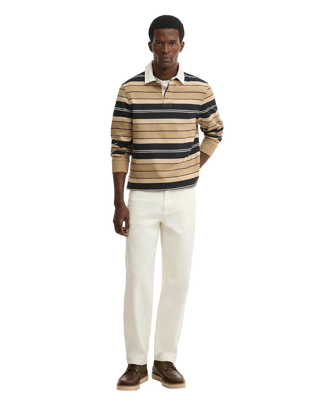 Barbour Polo Shirts Barbour Stone Frith Tartan Stripe Rugby Shirt