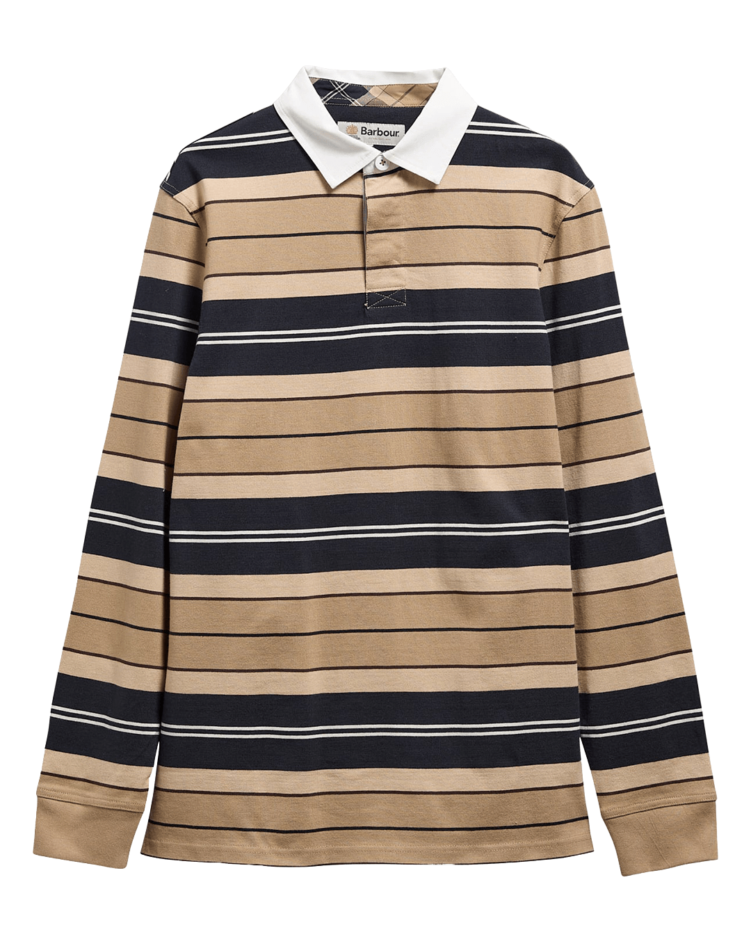 Barbour Polo Shirts Barbour Stone Frith Tartan Stripe Rugby Shirt