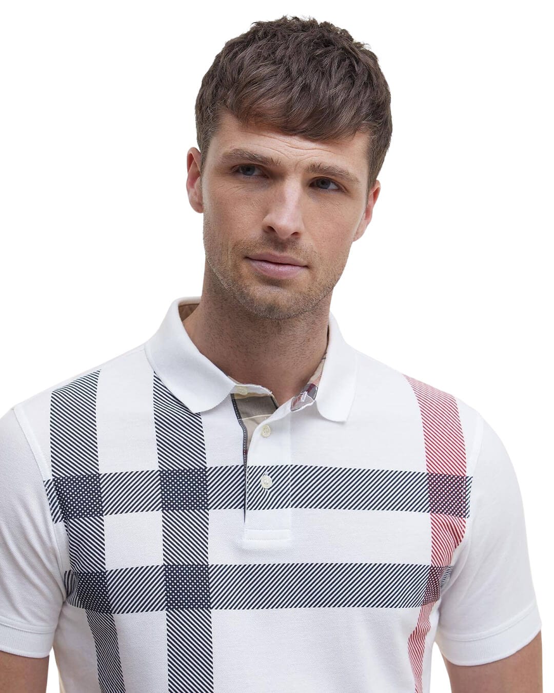 Barbour Polo Shirts Barbour White Blaine Polo