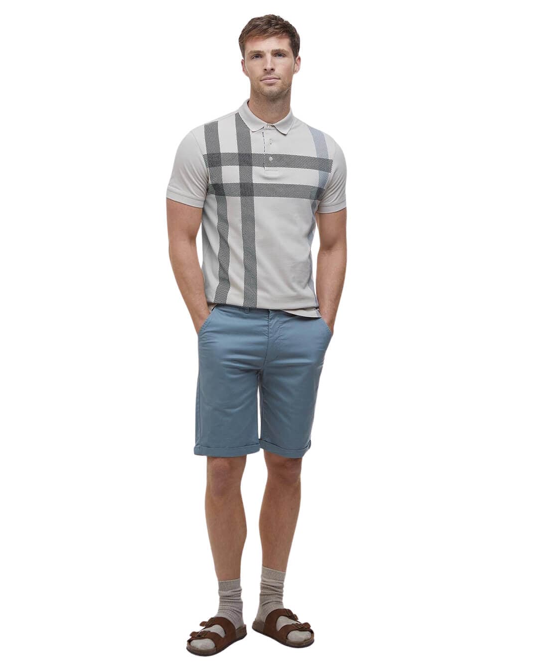 Barbour Polo Shirts Barbour White Blaine Polo