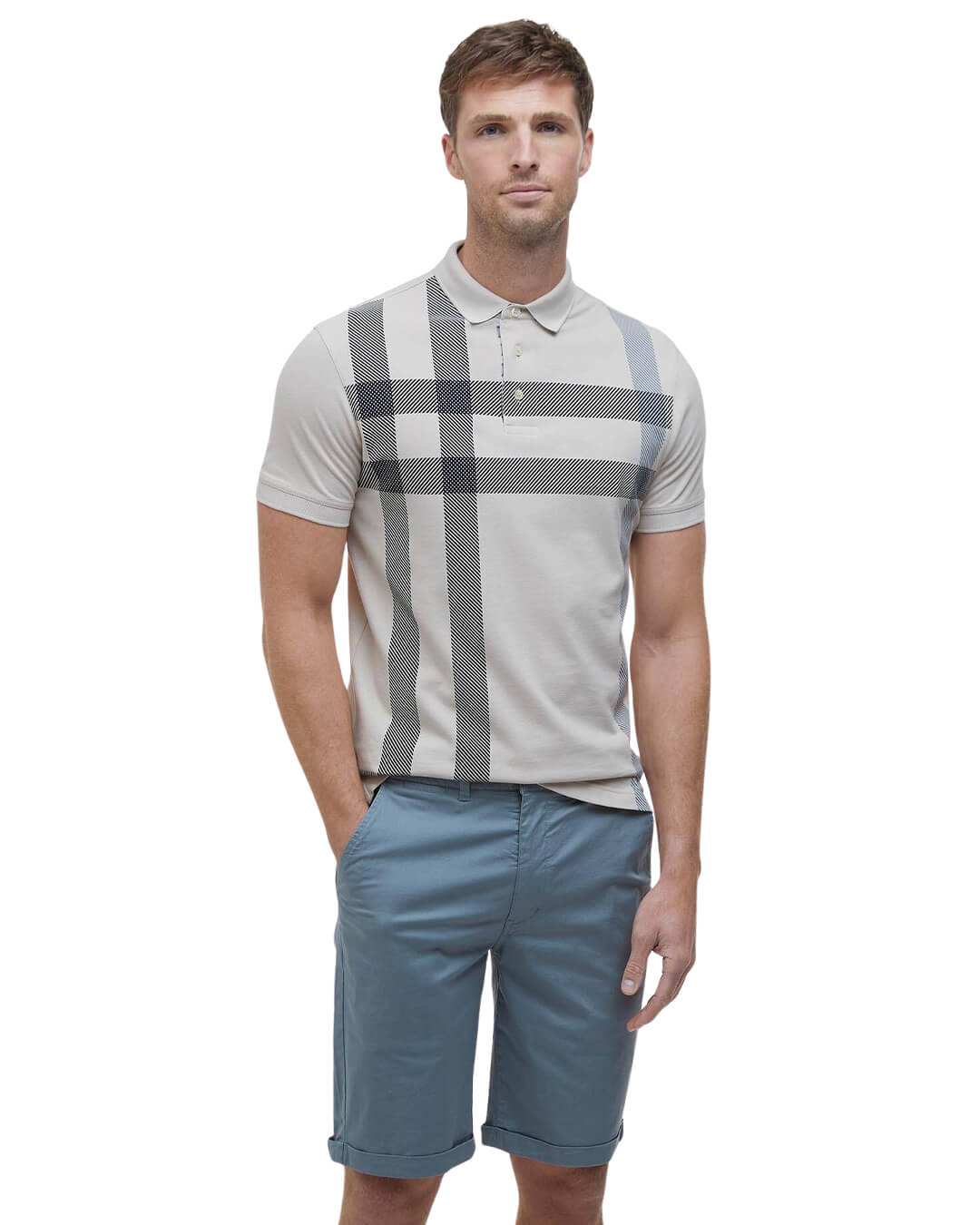 Barbour Polo Shirts Barbour White Blaine Polo