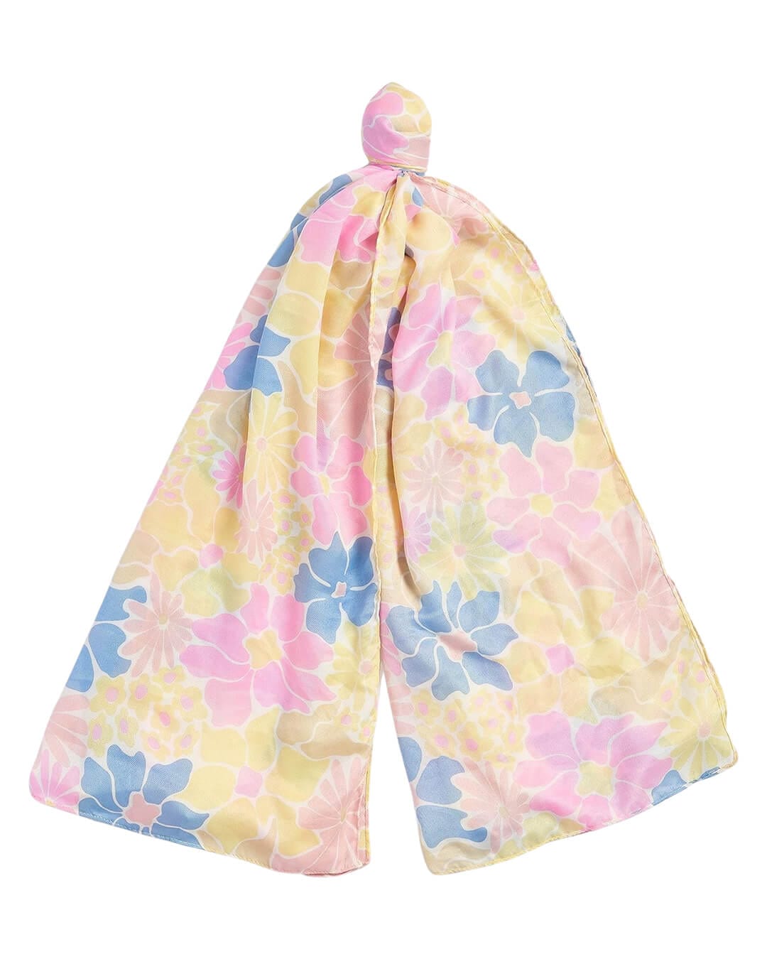 Barbour Scarves ONE ABSTRACT FLORAL SCARF YE11 LEMONADE SS24