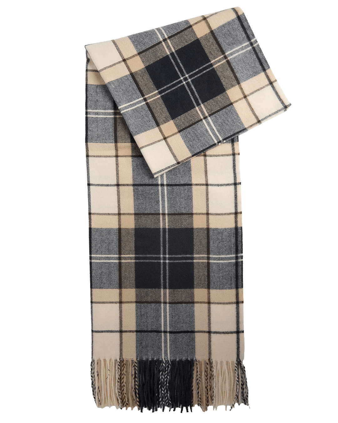 Barbour Scarves ONE Barbour Beige Stanway Dress Tartan Wrap