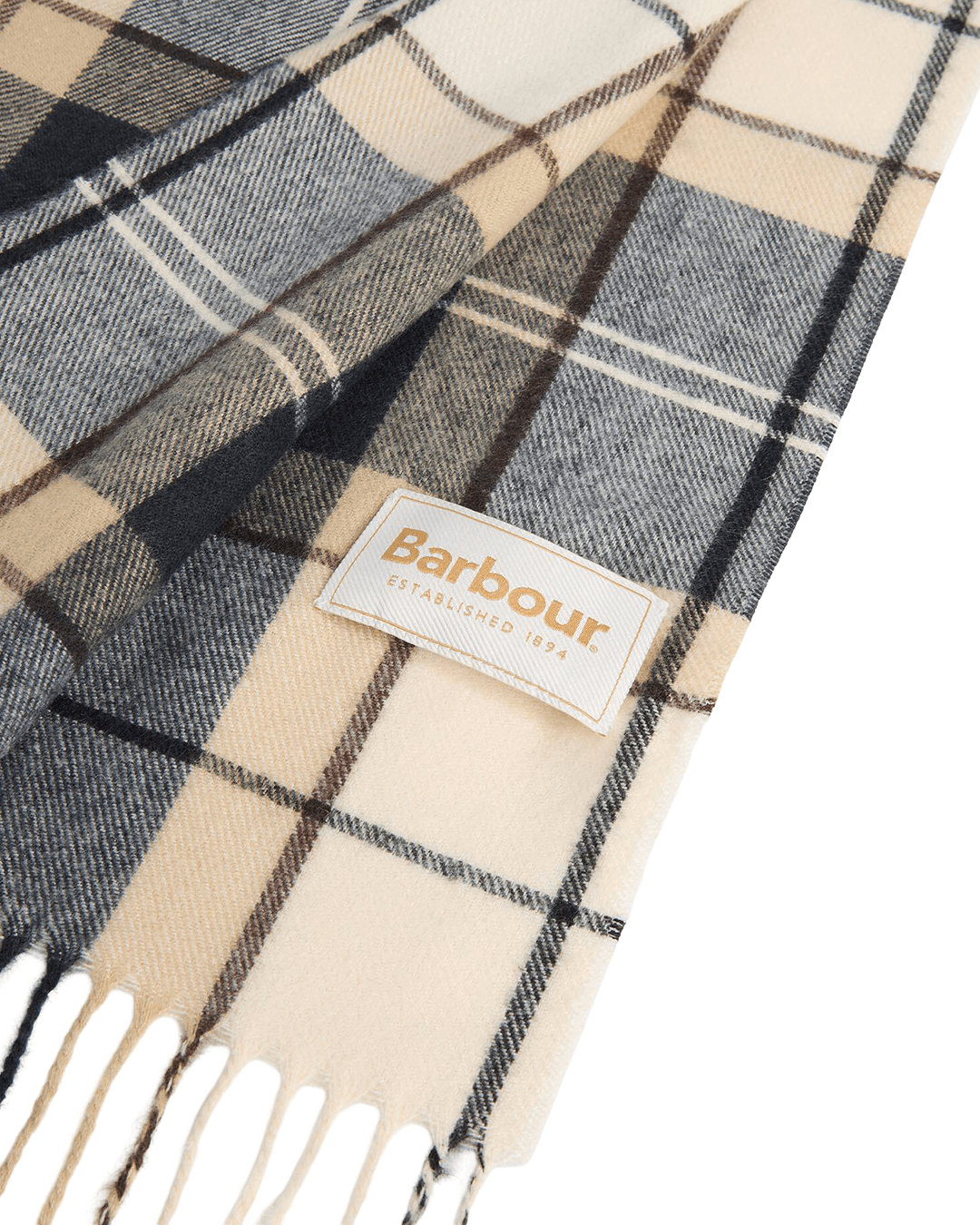 Barbour Scarves ONE Barbour Beige Stanway Dress Tartan Wrap