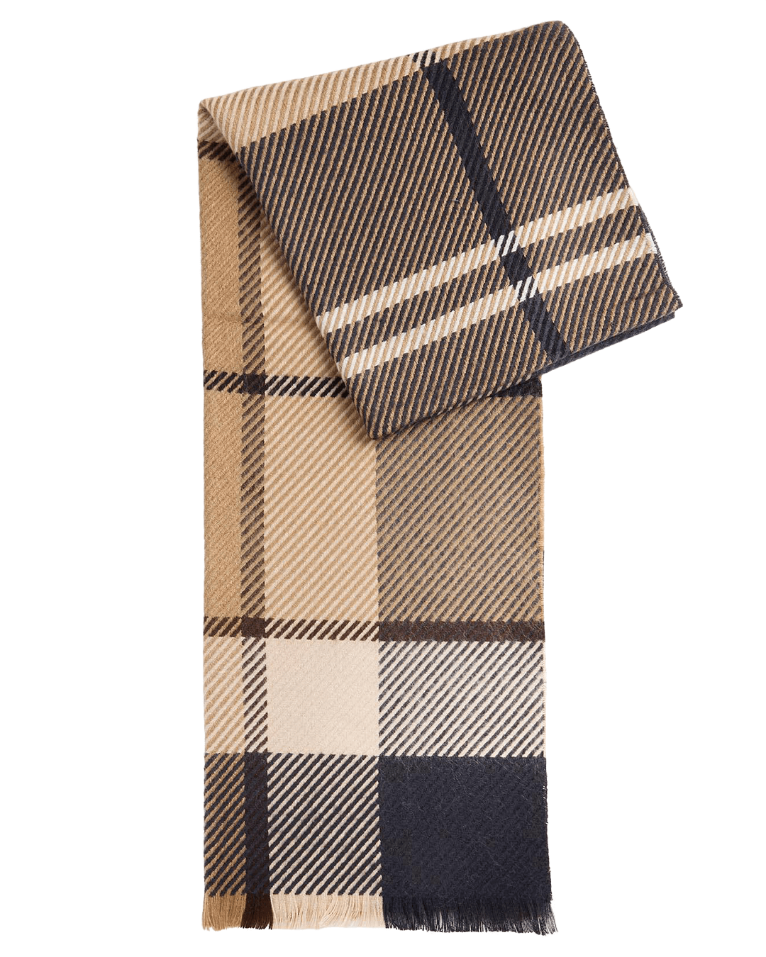Barbour Scarves ONE Barbour Brown Blair Tartan Scarf