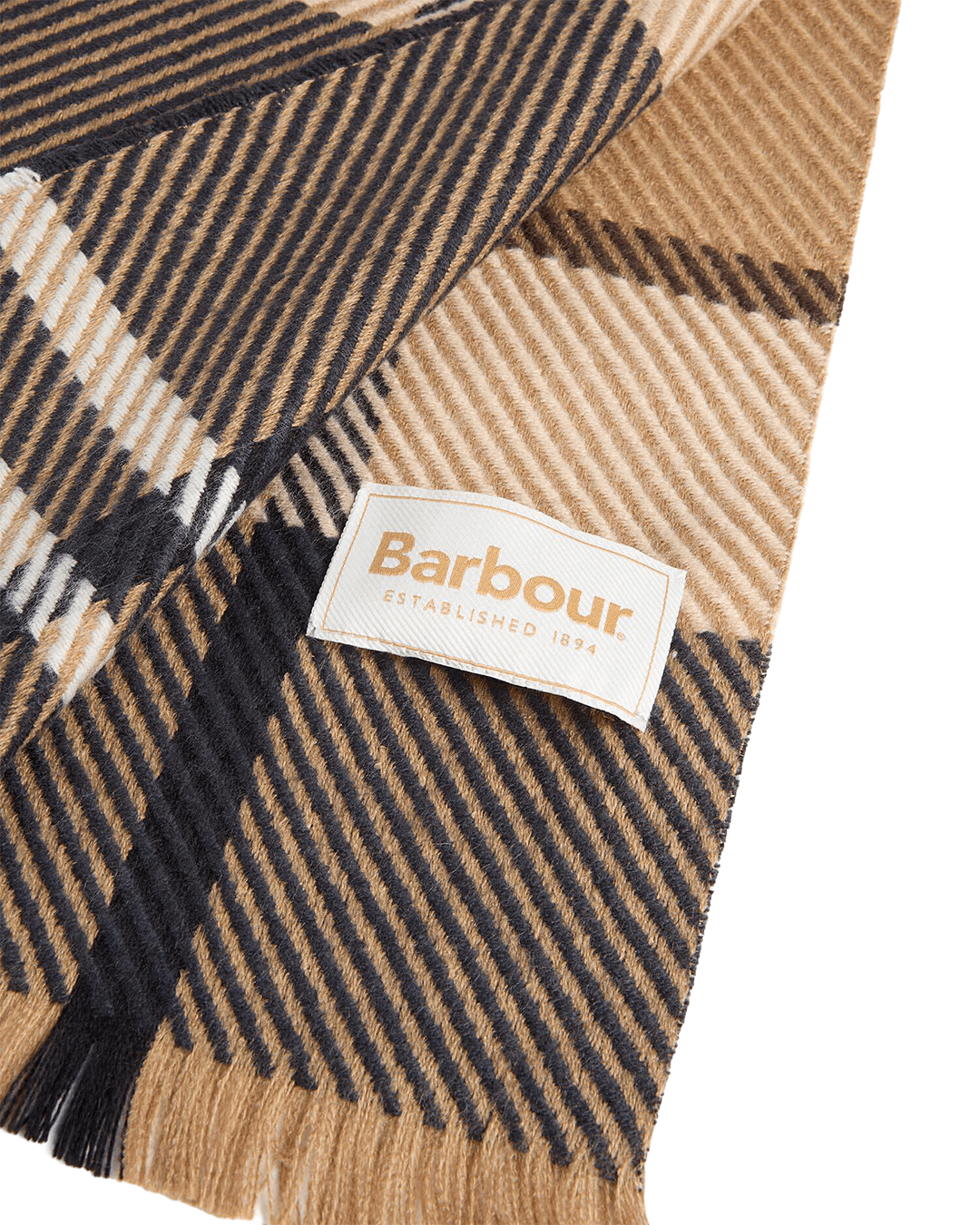 Barbour Scarves ONE Barbour Brown Blair Tartan Scarf