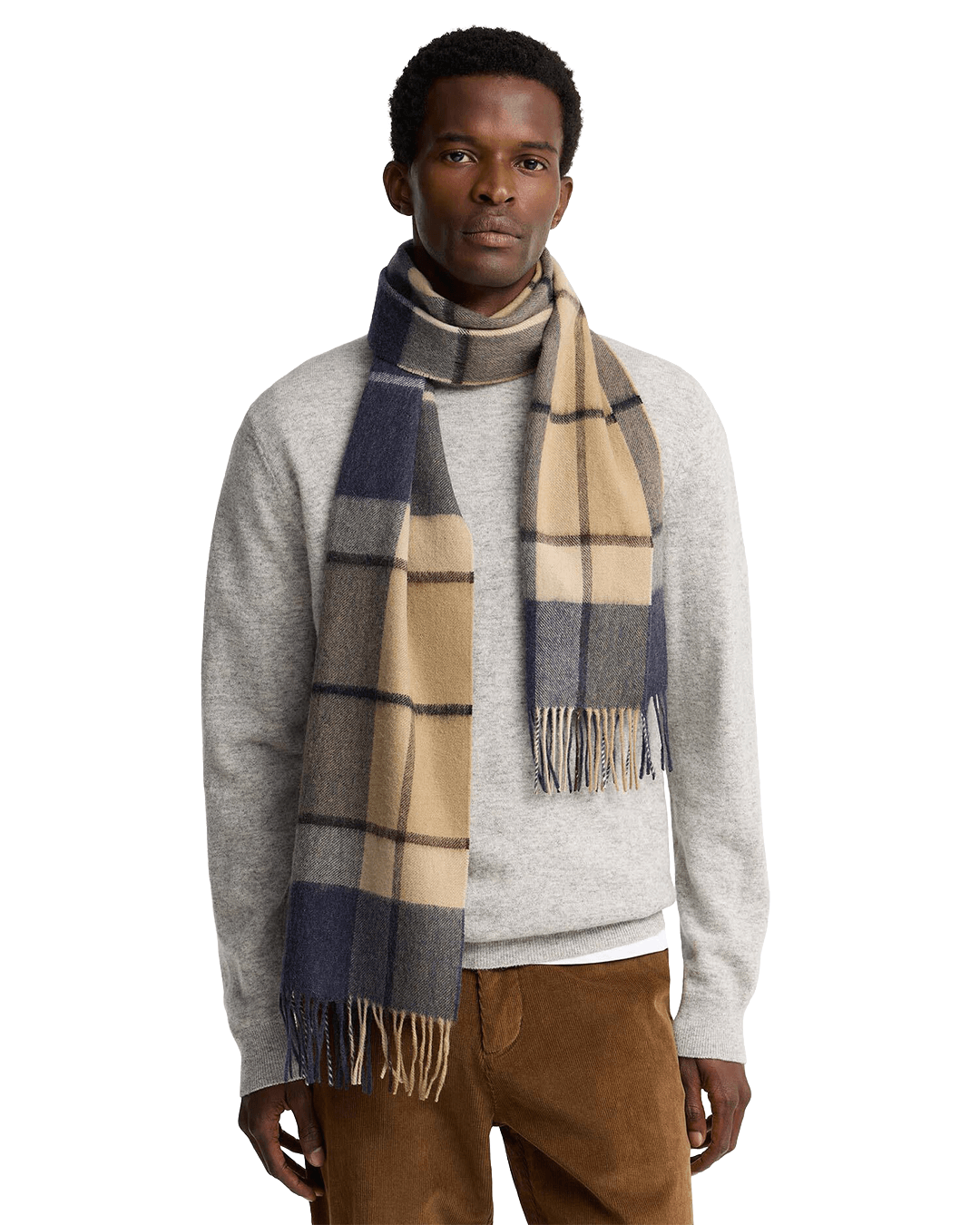Barbour Scarves ONE Barbour Brown Carrbridge Tartan Scarf