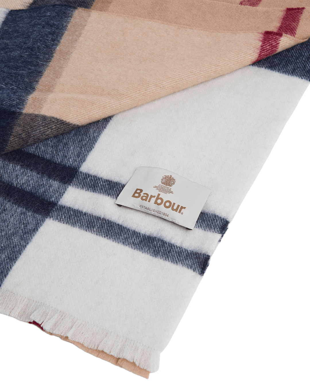 Barbour Scarves ONE Barbour Brown Rosefield Tartan Scarf
