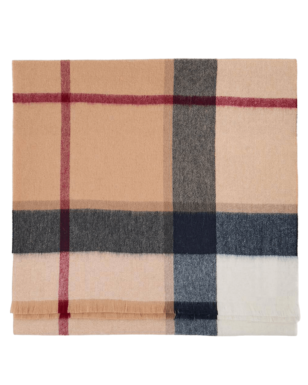 Barbour Scarves ONE Barbour Brown Rosefield Tartan Scarf