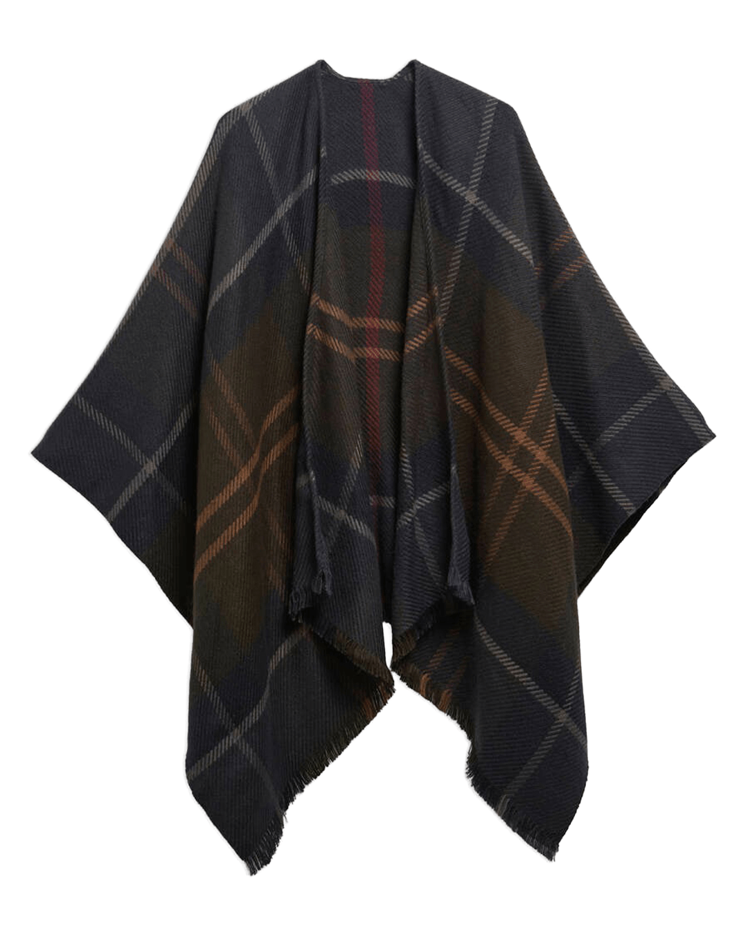 Barbour Scarves ONE Barbour Green Blair Tartan Serape Scarf