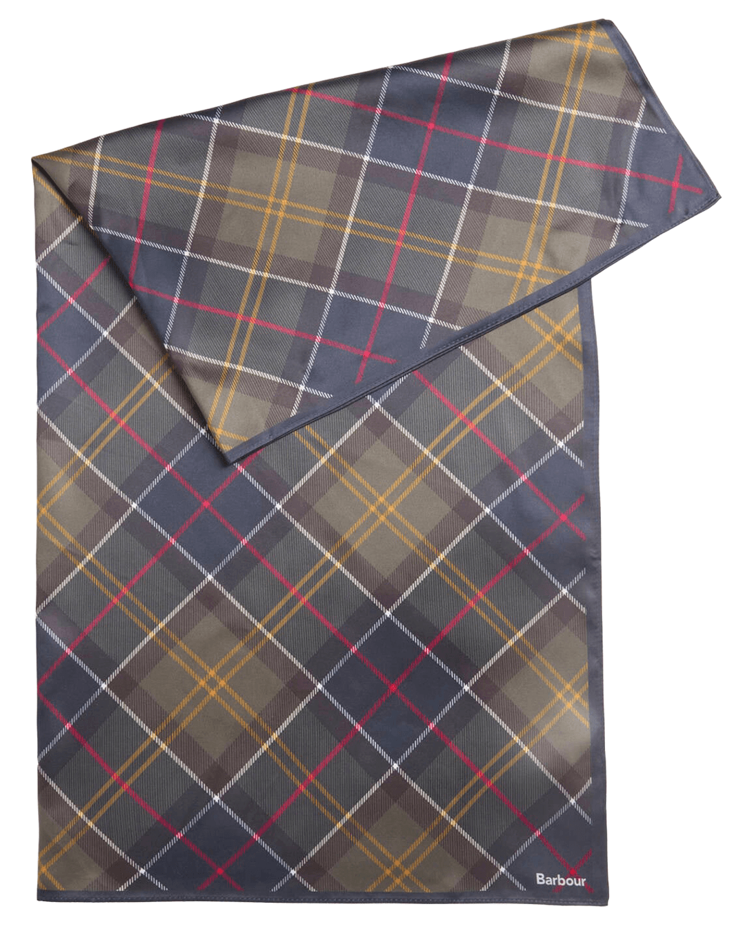 Barbour Scarves ONE Barbour Green Kinsale Classic Tartan Head & Neck Scarf