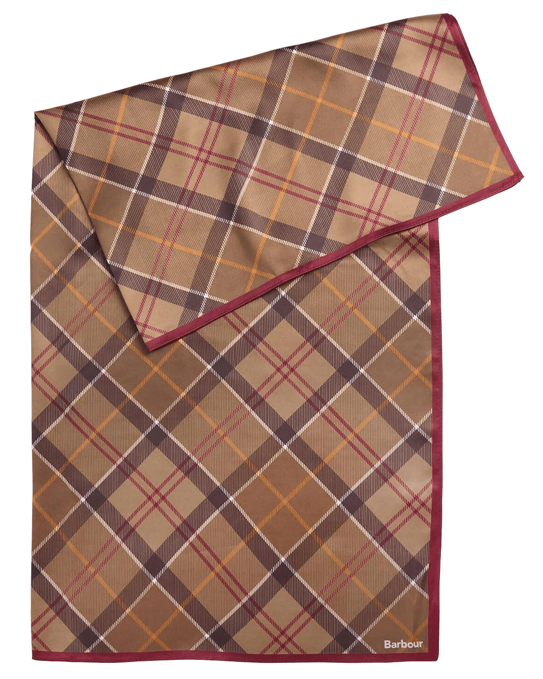 Barbour Scarves ONE Barbour Green Kinsale Muted Tartan Head & Neck Scarf