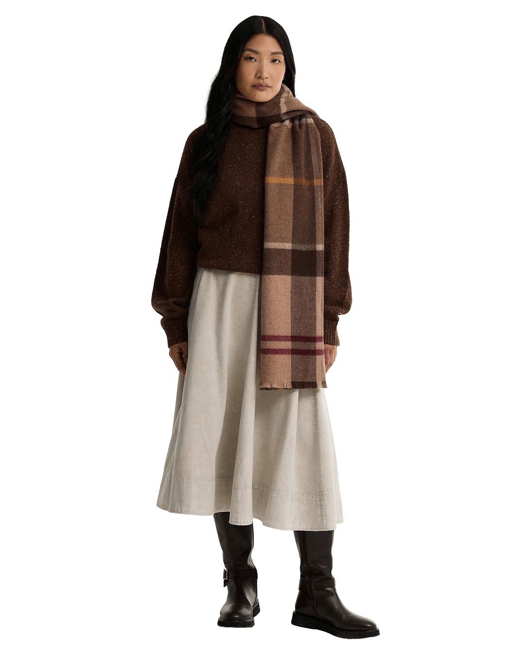 Barbour Scarves ONE Barbour Green Rosefield Tartan Scarf