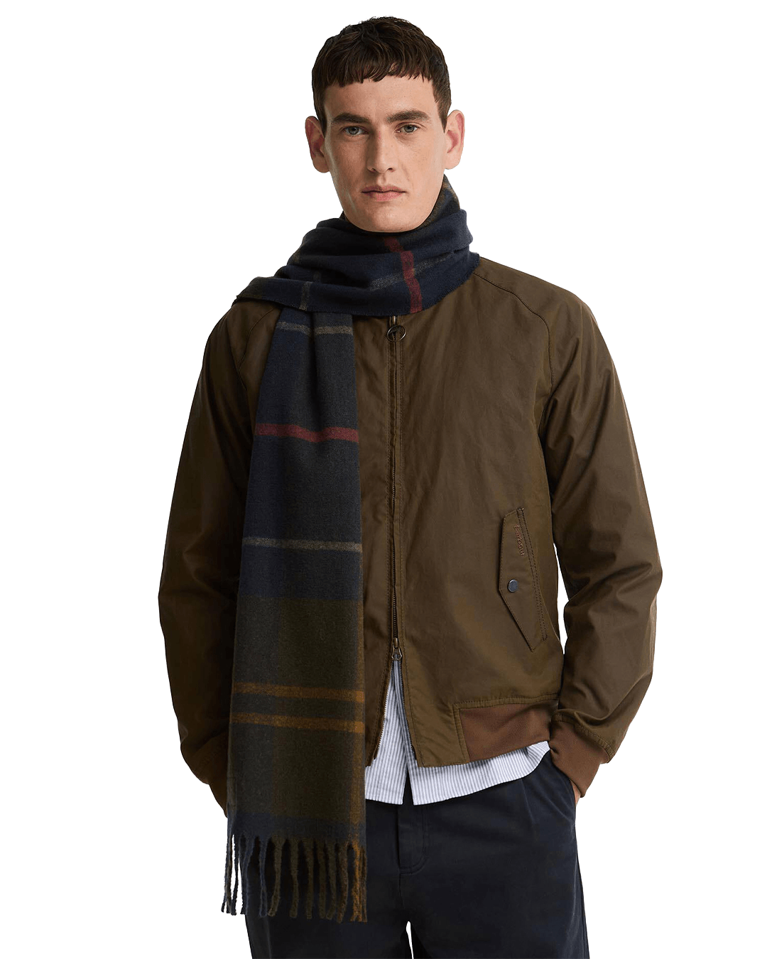 Barbour Scarves ONE Barbour Green Yorklane Tartan Scarf